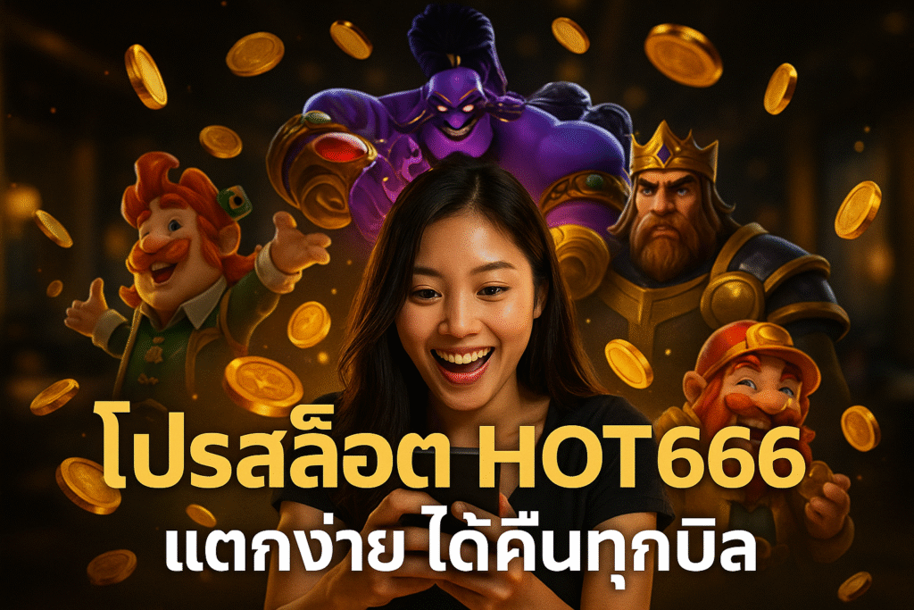 โปรสล็อต HOT666 แตกง่าย ได้คืนทุกบิล