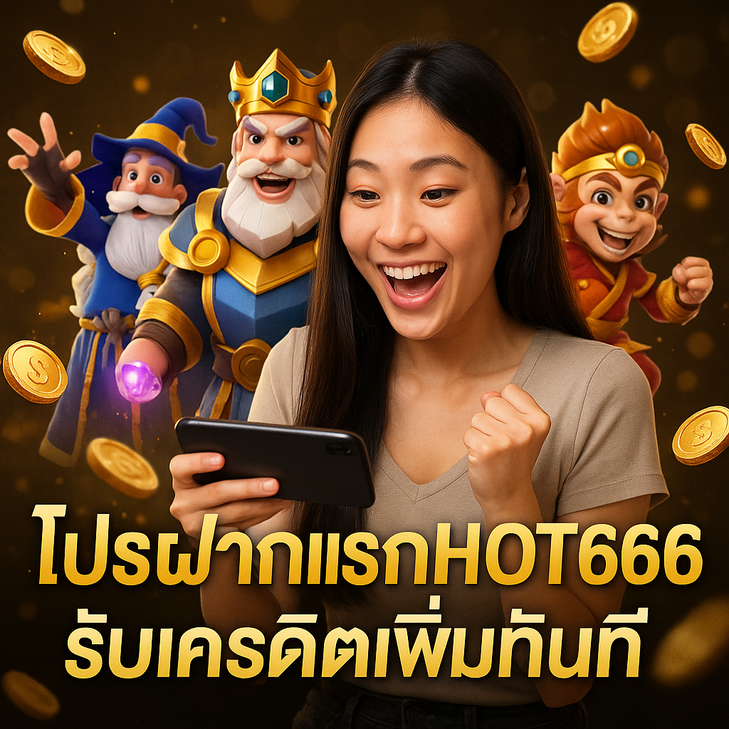 โปรฝากแรก HOT666 รับเครดิตเพิ่มทันที