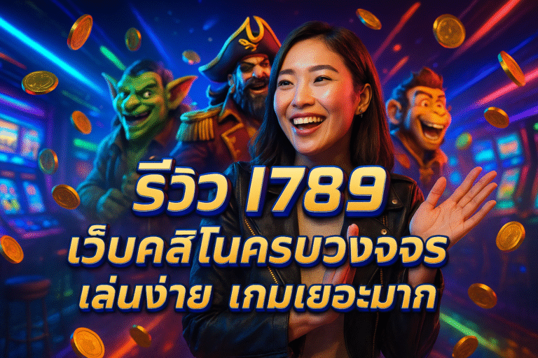 รีวิว I789 เว็บคาสิโนครบวงจร เล่นง่าย เกมเยอะมาก